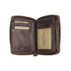 Skórzany portfel unisex WILD 708 brązowy RFID / WILD 708 brown unisex leather wallet RFID protection